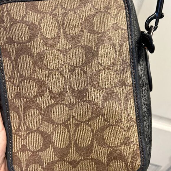 Coach Signature Canvas & Leather Crossbody Bag - Picture 4 of 6
